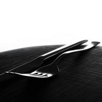 Fork and knife background photo