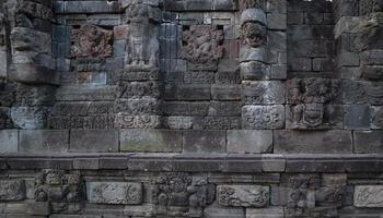 Blitar, Jawa timur, Indonesia, 2022 - landscape photo of the composition of the walls of the temple building during the Kadiri kingdom