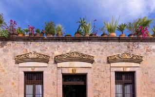 Mexico, Morelia tourist attraction colorful streets and colonial houses in historic center photo