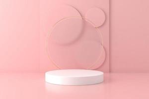 diseño minimalista abstracto para podio cosmético o producto 3d render foto