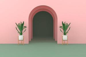 Abstract minimal scene, design for cosmetic or product display podium 3d render. photo
