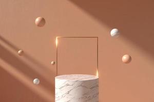Abstract minimal scene, design for cosmetic or product display podium 3d render. photo