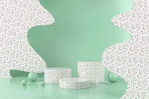 Abstract minimal design for cosmetic or product  podium 3d rende photo