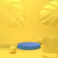 Abstract minimal scene, design for cosmetic or product display podium 3d render. photo