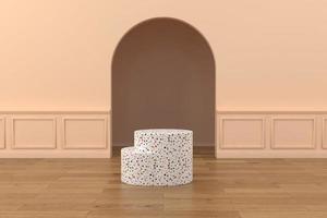 Abstract minimal scene, design for cosmetic or product display podium 3d render. photo