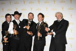 Los Ángeles, 12 de septiembre: la cinematografía de los ganadores de capturas más mortales en la sala de prensa de los premios Emmy creativos en horario estelar en el Microsoft Theatre el 12 de septiembre de 2015 en Los Ángeles, California. foto