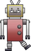 gradient shaded cartoon robot vector