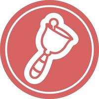 hand bell circular icon vector