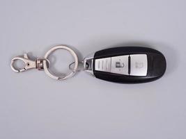 Car key on the gray background. photo