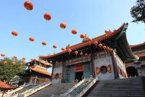 linternas chinas durante el festival de año nuevo foto