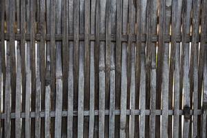 close up decorative old bamboo wood photo