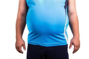 Fat man with a big belly. Diet 9638083 Stock Photo at Vecteezy