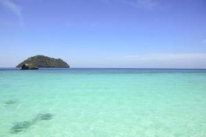 beautiful island with white beach photo