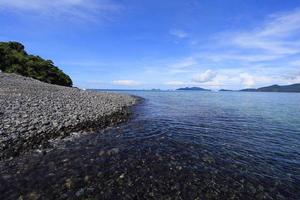 Colorful pebbles at beautiful photo