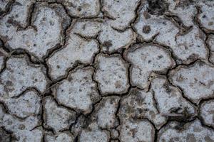 fondo de tierra seca agrietada o tierra durante la sequía foto