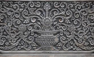 silver wall ,Thai traditional photo