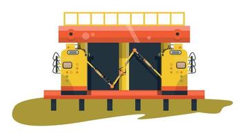 Illustration of Automated Manufacturing vector