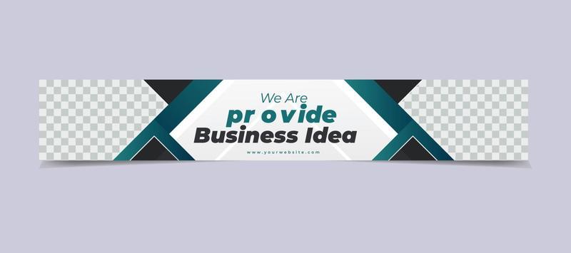 Creative youtube channel art or youtube header template