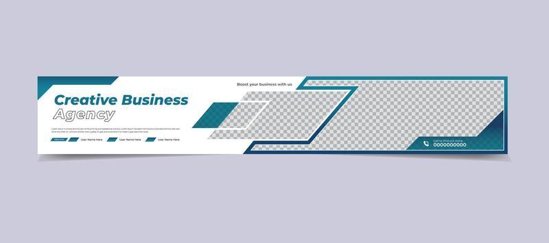 Creative youtube channel art or youtube header template