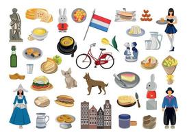 Illustrations Associated with the Netherlands vector