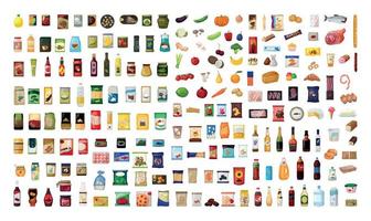 Set of Food and Drinks vector