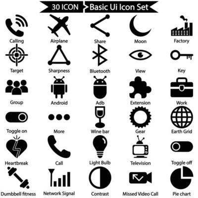 Basic Ui Icon Pack