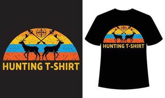 nueva plantilla de diseño de camiseta de caza 2022 vector