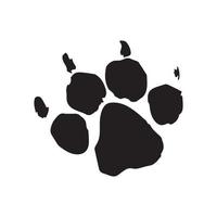 lion paw print vector design