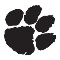 Panthers Paw Vector, Icon, White Background vector