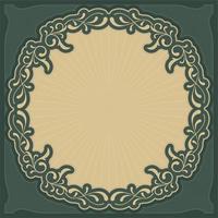 Art Nouveau Inspired Background Frame vector