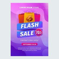 Flash Sale Poster vector