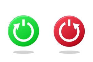 Auto power On Off switch icon vector for graphic design, logo, web site, social media, mobile app, ui illustration