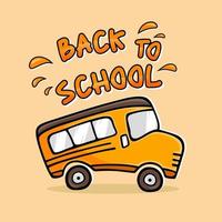 School Bus Bus Vector Design, Time to go back to school