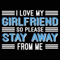 Girlfriend t shirt design vector