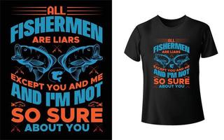 Fishing t shirt design vector