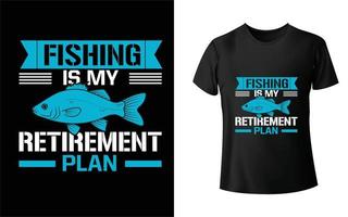 Fishing t shirt design vector