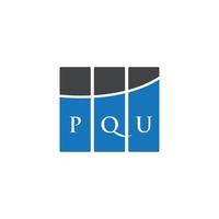 diseño de letra pqu. diseño de logotipo de letra pqu sobre fondo blanco. concepto de logotipo de letra de iniciales creativas pqu. diseño de letra pqu. diseño de logotipo de letra pqu sobre fondo blanco. pags vector