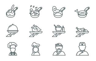 Chef Activity Icon Template vector