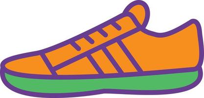 Sneakers Line Filled Two Color vector