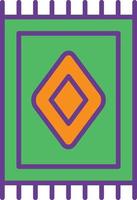 Carpet Line Filled Two Color vector