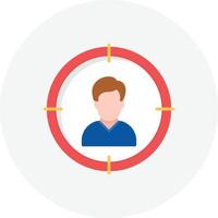 Target Audience Flat Circle vector