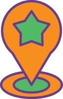 Location Flat Circle vector