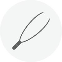 Tweezers Flat Circle vector