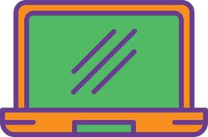 Laptop Line Filled Two Color vector