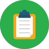 Checklist Flat Circle vector