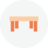 Table Flat Circle vector