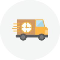 Fast Delivery Flat Circle vector