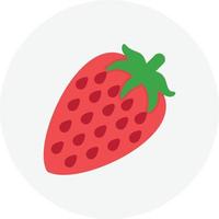 Strawberry Flat Circle vector