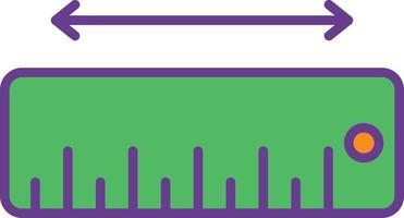 Measure Line Filled Two Color vector