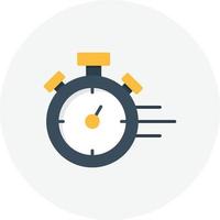 Stopwatch Flat Circle vector